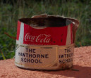 Coke can from the Duke's piano